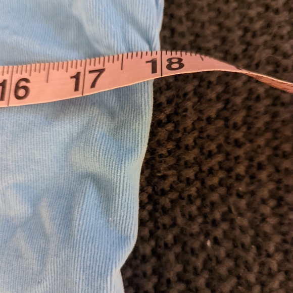 Talbot's size Petite small light blue corduroy snap down shirt - Picture 10 of 12